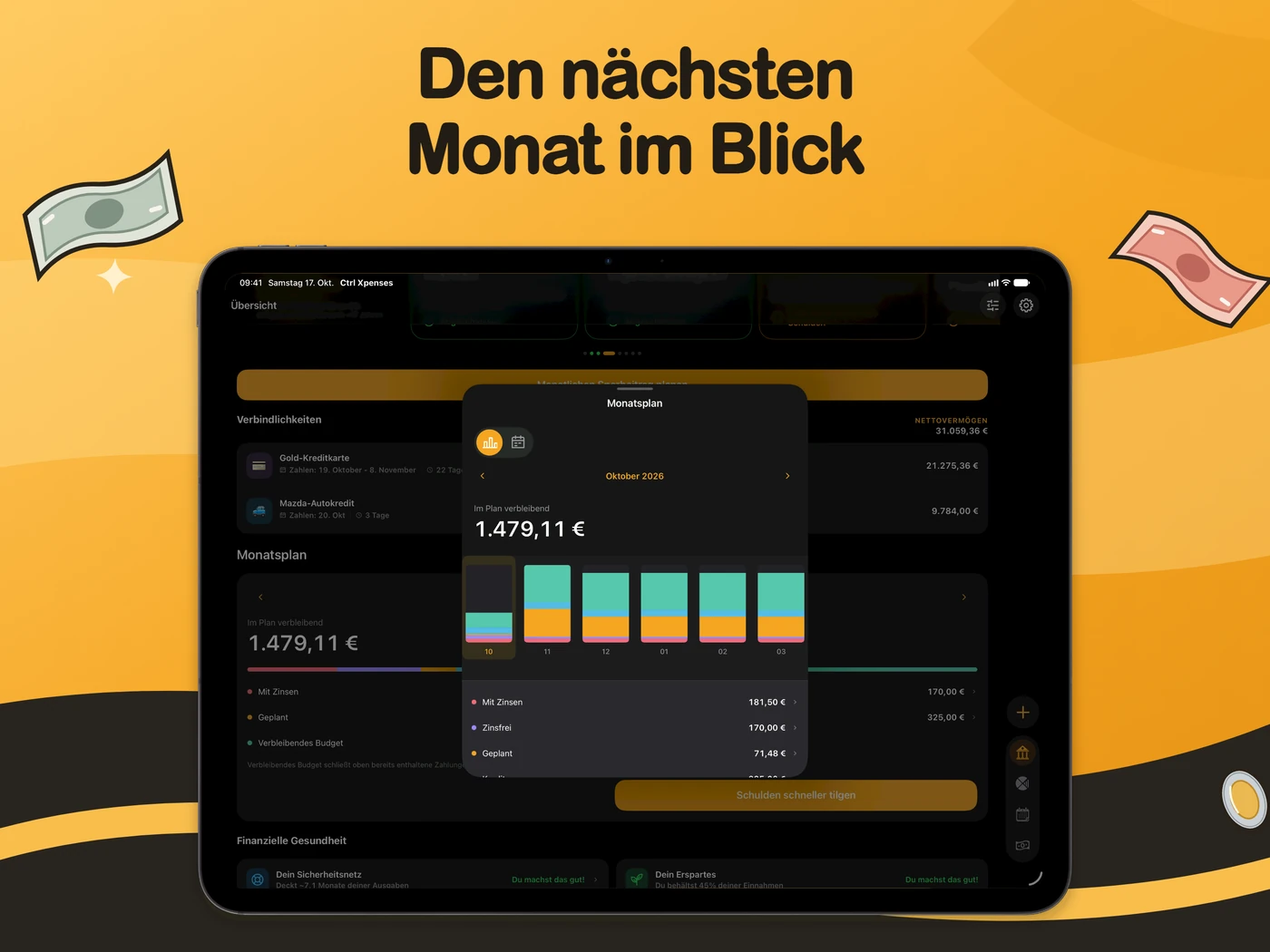 Monatsplan auf dem iPad