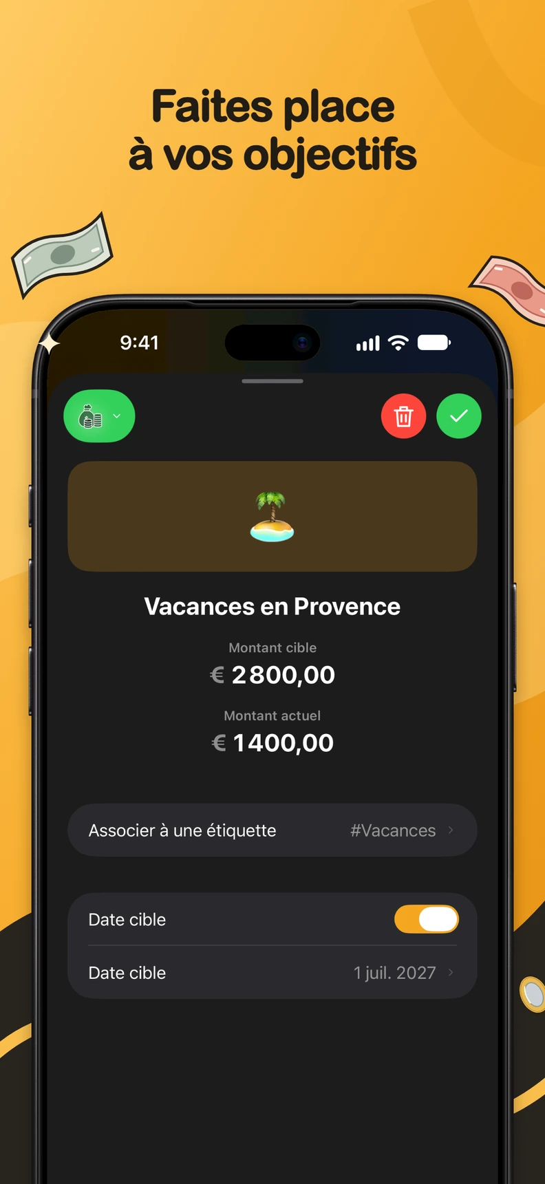 Objectifs d’épargne