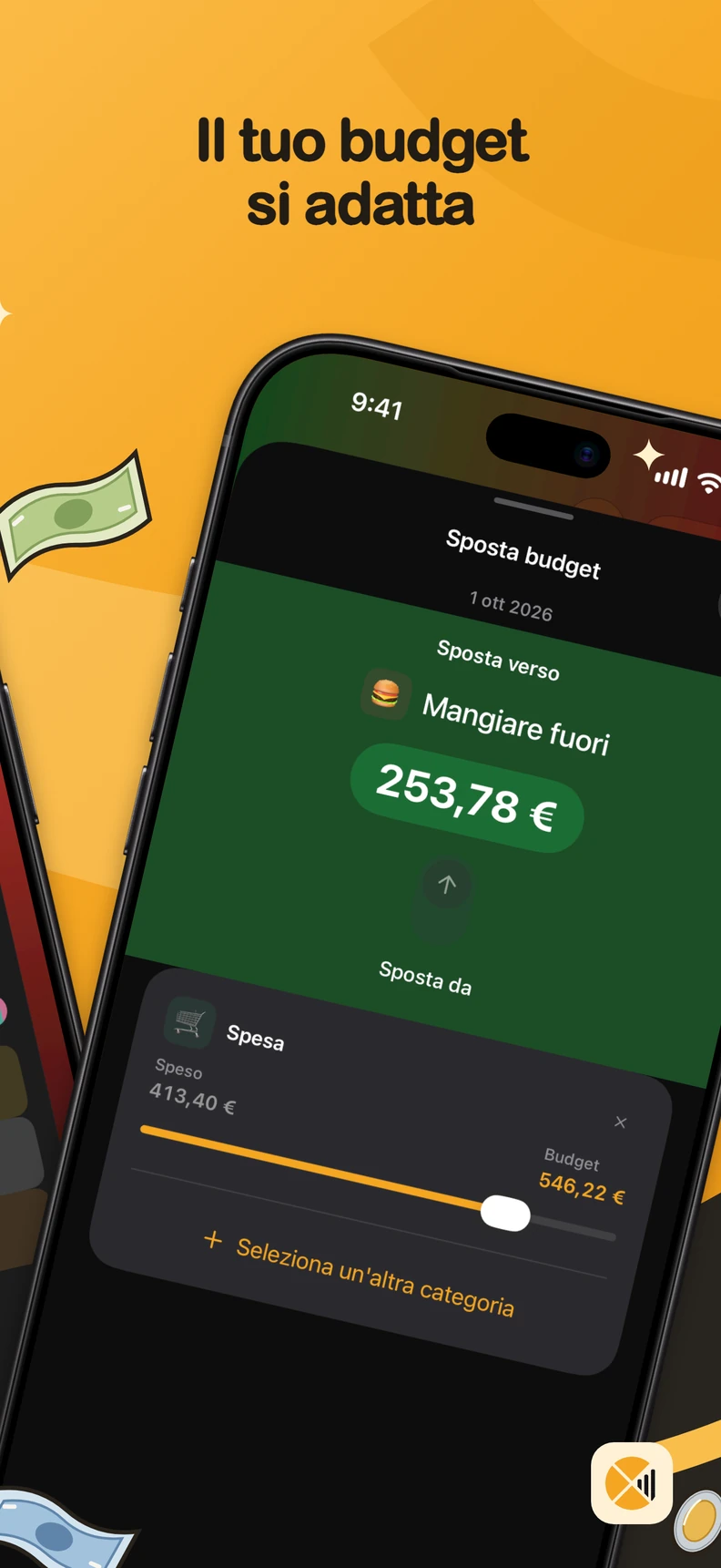 Sposta il budget tra categorie