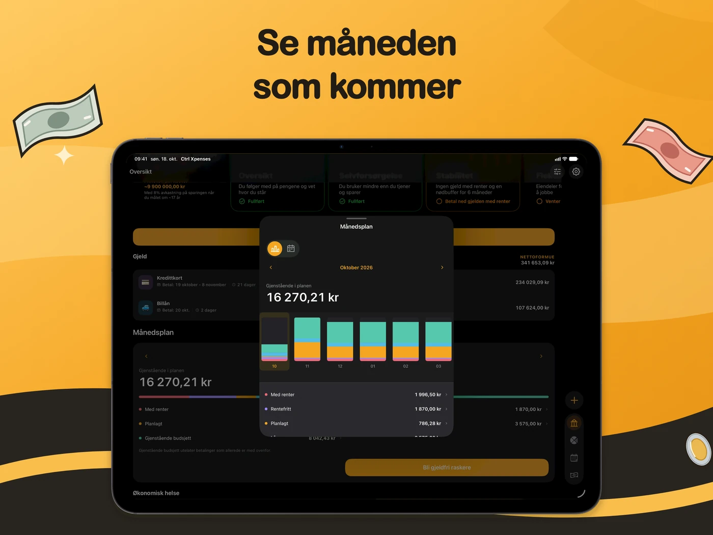 Månedsplan på iPad