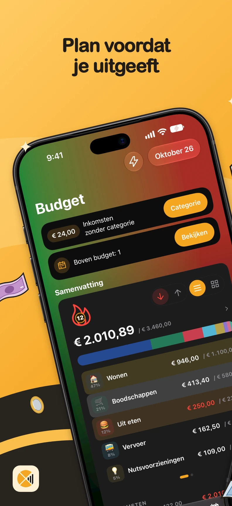 Budget per categorie